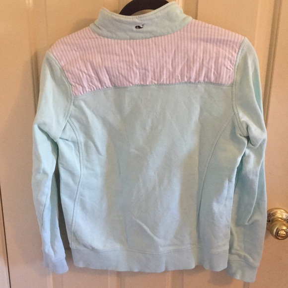 Vineyard Vines Mint Oxford Striped Shepherd Shirt - Picture 4 of 15